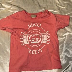Gucci Kids Coral Graphic Tee